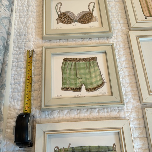 Art for laundry room- framed in creamy white vintage frames - Picture 2 of 8
